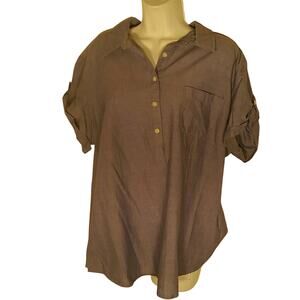 Riders Pure Cotton Blue Blouse. XL